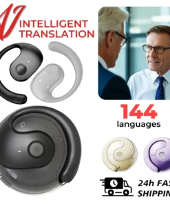 144 Language Translation Wireless Headphones Smart Waterproof Ai Real-time Translator Bluetooth 5.4 Earbuds Business Earphone
