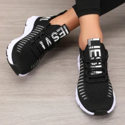 Alternative view of Mesh Lightweight Sports Shoes with Soft Sole for Men and Women, Breathable Casual Flat Tennis Walking Jogging