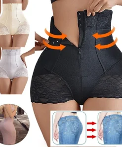 2023 New Tummy Control Panties Women Zipper Body Shaper High Waist Shaper Pants Seamless Shapewear Postpartum Panties