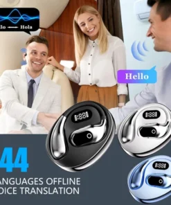Alternative view of Real Time Translation Headphones 144 Languages Translator Earphones Wireless Bluetooth 5.4 Headsets for Business Office Travel