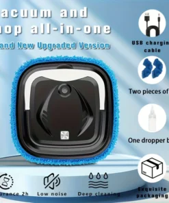 Newest Electric Sweeping Robot USB Charging Steam Cleaner Wet & Dry Automatic Floor Mopping Machine Household Cleaning Supplies