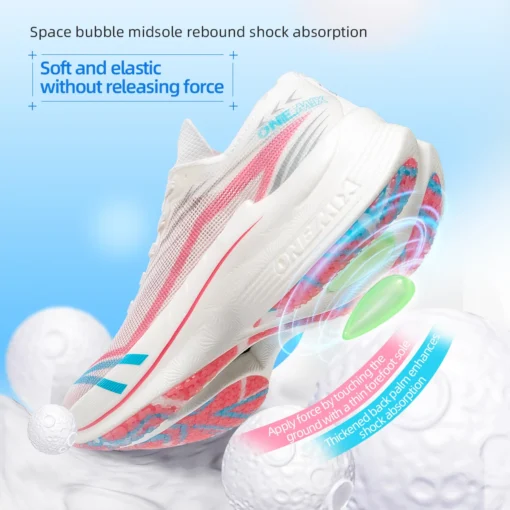 Carbon Plate Marathon Running Shoe with Shock-absorbing Ultralight Bounce for Stable Support - Image 3