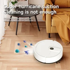 Smart Robot Vacuum and Mop with Strong Suction for Efficient Home Cleaning