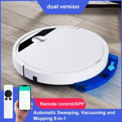 Robot Vacuum Cleaner with Remote Control and APP, Super Quiet Wet and Dry Mopping for Home Use