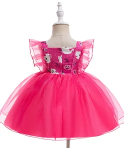 Alternative view of 1 2 3 Years Baby Girls Halloween Dress Cute Cartoon Pumpkin Lamp Cosplay Little Princess Girls Dress Party Gift Kids Clothes