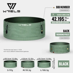 Running Waist Bag with Breathable Material and Quick Dry Feature for Fitness Enthusiasts - Green, S