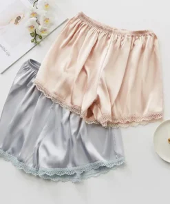 Alternative view of Light-Proof Home For Dress Women Satin Elastic Waist Girl Women's Breeches Safety Shorts Pants Boxer Panties Lace