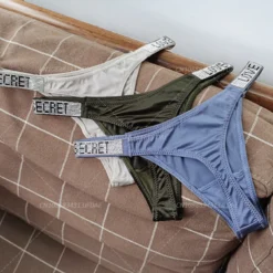 Fitness Thongs with Rhinestone Accents for Women - Low Rise Tanga Underwear