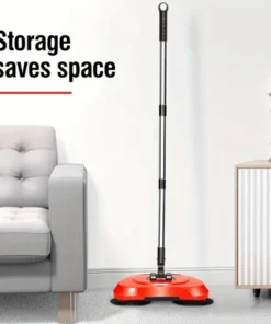 Alternative view of 360° Hand Push Sweeper Vacuum Cleaner Sweeping and Mopping All-in-one Machine Broom Dustpan Combination for Home Office Cleaning