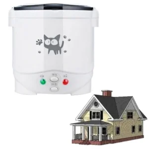 Electric Mini Rice Cooker Portable Multi-Cooker for Home and Vehicle Use 12V 24V 220V - 220V for Home