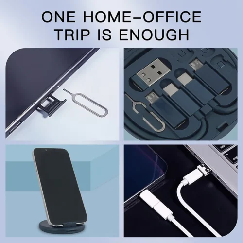 Alternative view of Multi USB Type C to C 60W Charging Adapter Cable Kit USB C to Lighting Conversion Set USB A & Type C to Micro/Type C/Lighting