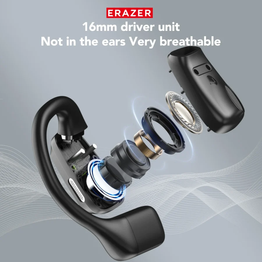 [AI Translator Earbuds]Erazer XP6 Wireless Headphones Gaming Headset Equalizer APP Bluetooth Earphones Waterproof Powerful Sound - Image 4