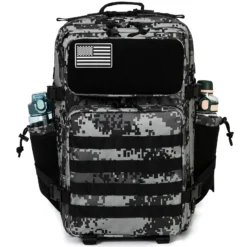 Alternative view of Tactical Backpack with MOLLE System and Bottle Holder for Outdoor Activities