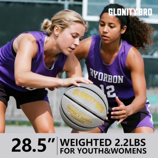 Weighted Basketball 2.2 lbs for Skill Development Size 6 for Youth & Women - Image 7