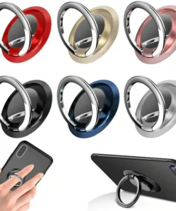 Finger Ring Holder Stand Grip 360 Rotating For Mobile Phone Car Magnetic Mount Phone Back Sticker Pad Unniversal Bracket