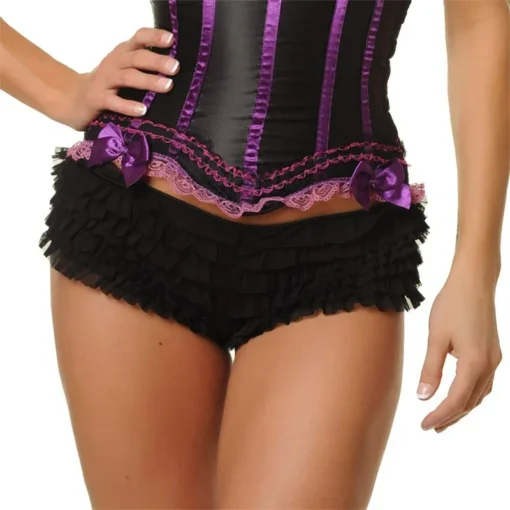 Low Waist Lace Knickers with Solid Color Design for Women - Image 3