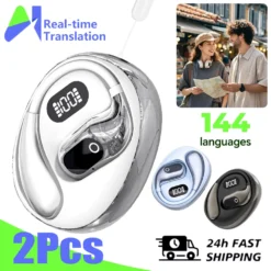 Real Time Translation Headphones with 144 Languages Support for Business and Travel