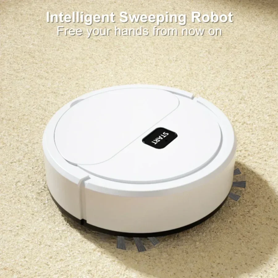 Fully Automatic Sweeping Robot Portable Mini Home Floor Robotic Vacuum Cleaner Mopping Rechargeable Wet Dry Three-In-One Sweeper - Image 3