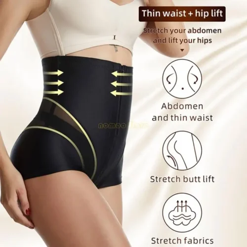 Alternative view of 31BF Women High Waist Tummy Control Shapewear Panties Hooks Corset Body Shaper Briefs