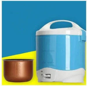 Car Rice Cooker with Multi-function Heating for Portable Use in Trucks and Homes - Blue, 24v