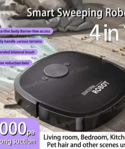 New 4-in-1 Robot Vacuum Cleaner USB Charging Home Fully Automatic Sweep Robot Integrated Sweep suction mopping &Sterilization