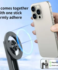 Alternative view of Magnetic Phone Holder 360° Rotation Pocket Selfie Stick With Bluetooth Remote Adjustable Desktop Stand for Live Streaming