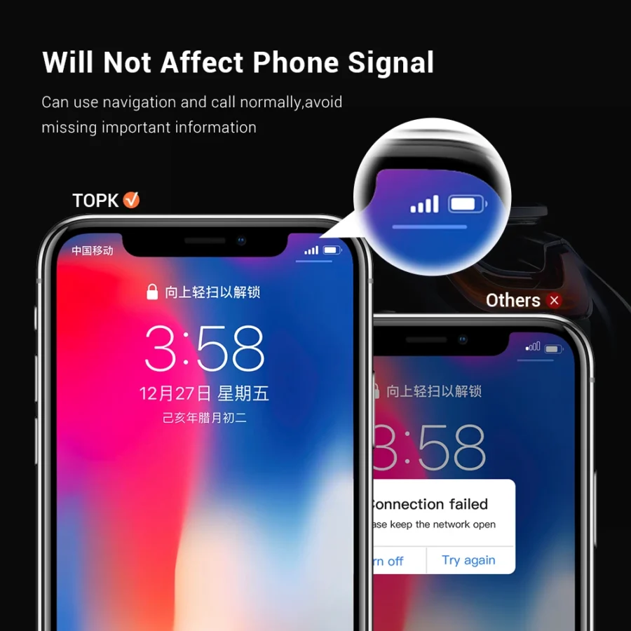 TOPK Magnetic Phone Holder for Car Air Vent Magnetic Phone Mount for Car,Car Phone Holder Mount for Cell Phones and Mini Tablets - Image 5