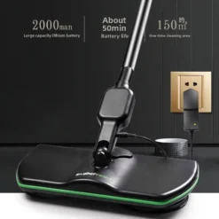 Alternative view of Cordless Electric Mop with Rotating Brush for Hardwood and Tile Floors