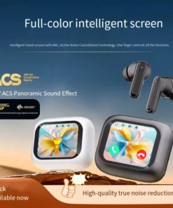 Bluetooth V5.0 headphones AI translation OWS LCD touch screen sports wireless high-definition stereo long-life headphones