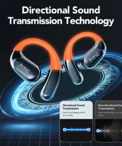 Alternative view of NE27 Bluetooth V5.4 Earphones OWS Sports Bluetooth Wireless Headphones AI Translator Earbuds LCD Touch Screen Open-Ear