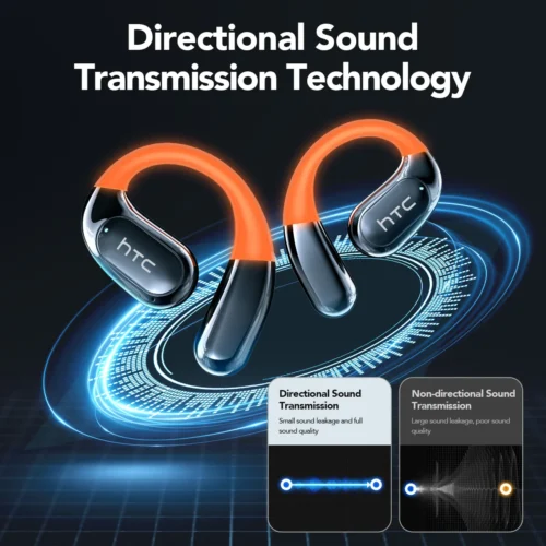 Alternative view of NE27 Bluetooth V5.4 Earphones OWS Sports Bluetooth Wireless Headphones AI Translator Earbuds LCD Touch Screen Open-Ear