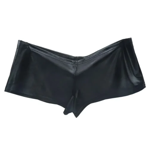 Top Selling Soft Intimates & Sleep Fashion Briefs Lingerie Underwear for Women Thongs Boxer Panties PVC Leather Look