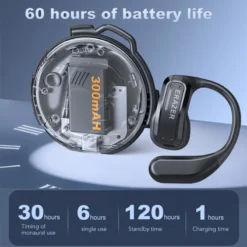 Alternative view of ERAZER X8 AI Translator Earbuds with Low Latency and Waterproof Design for Gaming