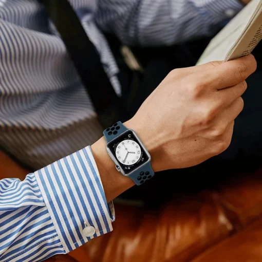 Sport Strap for Apple Watch Band - Breathable Bracelet for Series 10, 9, 8, 7, 6, SE, 5, 3, Ultra 2, 49mm and 40-46mm Sizes - Image 3