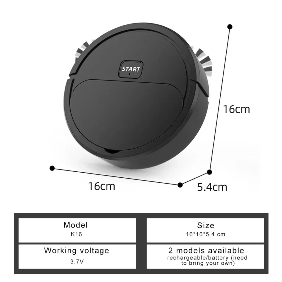 3 in 1 Smart Robot Vacuum and Mop with Strong Suction Auto Sweeping for Home Cleaning - Image 5