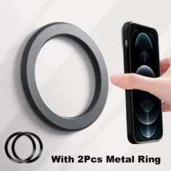 Magnetic Ring Holder with Secure Attachment for iPhone 14/13/12 and iPad