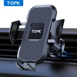 Car Phone Holder with Auto Locking Feature for Air Vent Use