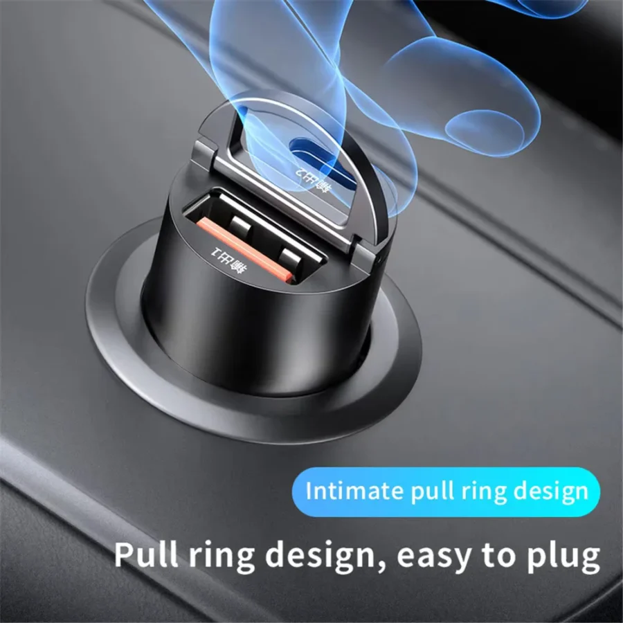 100W/200W QC3.0 PD Mini Car Charger 12-24V Lighter Fast Charging Car USB Type C Charger for Xiaomi Samsung Huawei iPhone Power - Image 6