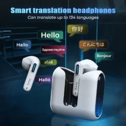 Bluetooth V6.0 TWS Wireless Earbuds with Ultra Low Latency and AI Translator for Comfortable Listening