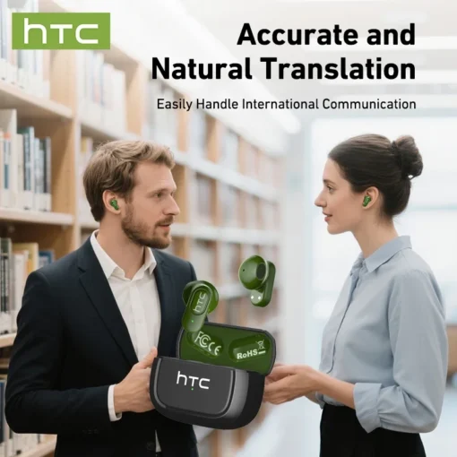 AI Translator Earbuds with Long Battery Life and Microphone for Sports Use - Image 6