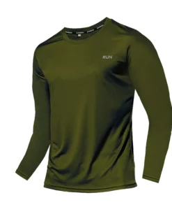 Summer Ice Silk Long Sleeve T-Shirt Men 2023 New Quick Dry Breathable Air Conditioning Outdoor Sun Protection Running Outer Wear