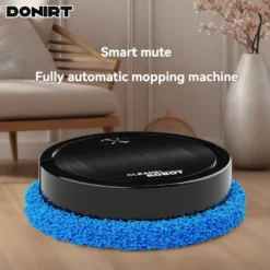 Floor Mopping Robot with Silent Operation for Smart Home Wet and Dry Cleaning