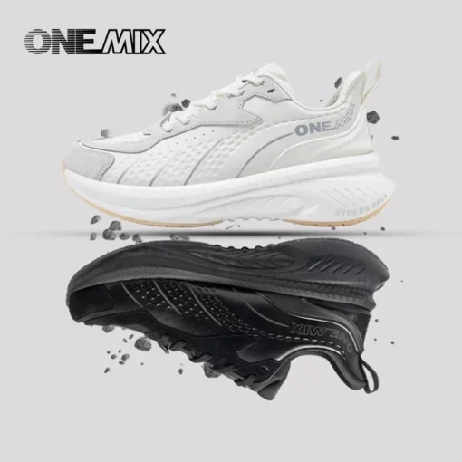 ONEMIX 2025 Winter Training Running Shoes for Men and Women, Leather, Warm, Wear-resistant - Image 3