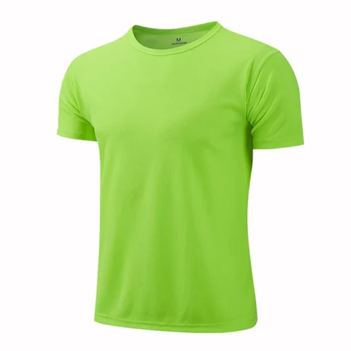 Quick Dry Short Sleeve Sport T-Shirt with Breathable Fabric for Men and Women Fitness Training - Image 4