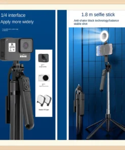 Alternative view of COOL DIER New Tripod for Smartphone Camera,Tripods Stand with Bluetooth shutter,Wireless Selfie Stick brackets with Phone Holder