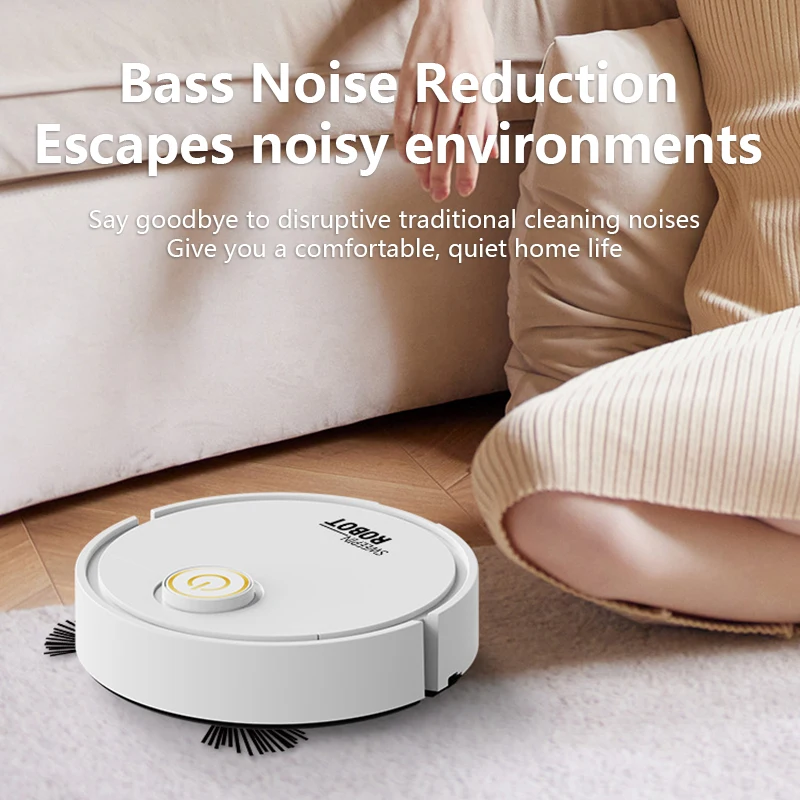 3-in-1 Automatic Sweeping Robot Sweep Vacuum Cleaner Mopping Floor USB Rechargeable Mini Cleaner Home Cleaning Machine - Image 3
