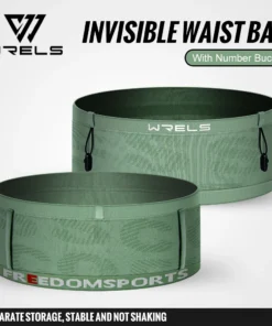 Running Waist Bag Breathable Waist Pack Invisible Lightweight Quick Dry Running Belt Fitness Gym Marathon Bib Number Fanny Pack