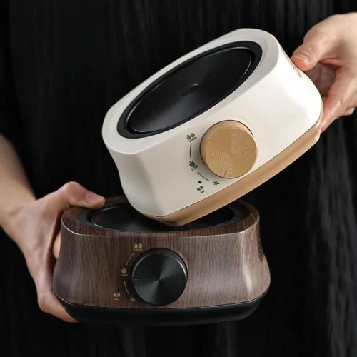 Alternative view of Moka Pot Electric Stove Mini Silent Ceramic Warmer Auto Shut-Off Electric Heating Plate for Tea Coffee Brewing at Home