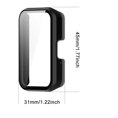 Alternative view of Watch Case Compatible for Samsung Galaxy Fit3, Protective PC Frame Face Cover Built-in Tempered Glass Screen Protector, Scratch