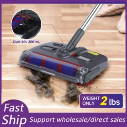 Wireless Electric Spin Mop Cleaner with Rechargeable Battery for Efficient Home Floor Cleaning